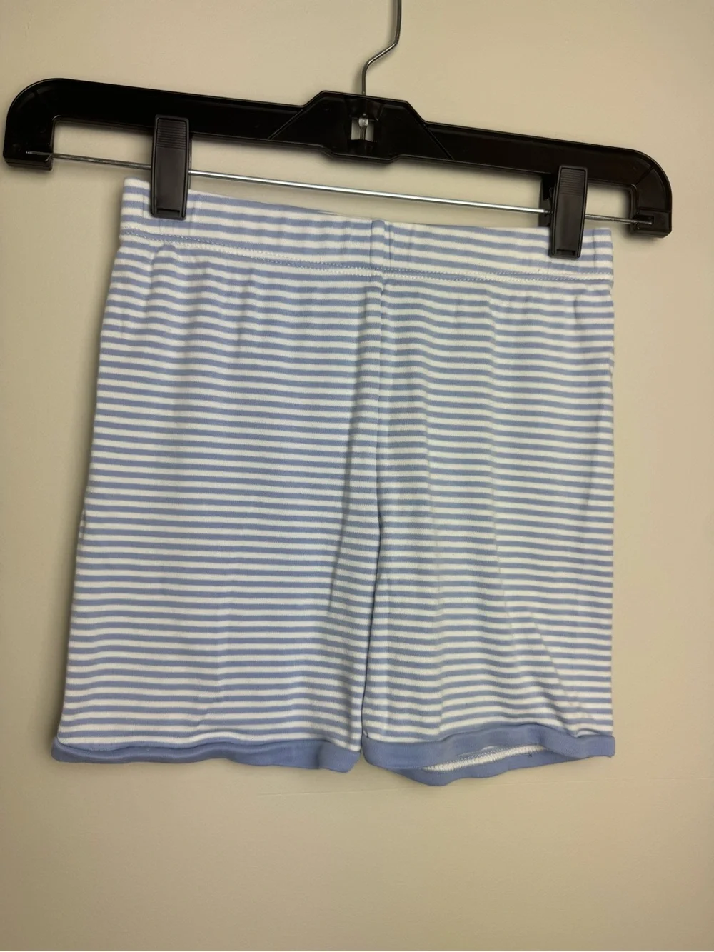 Lake Pajamas Light Blue & White Striped Pima Cotton Top